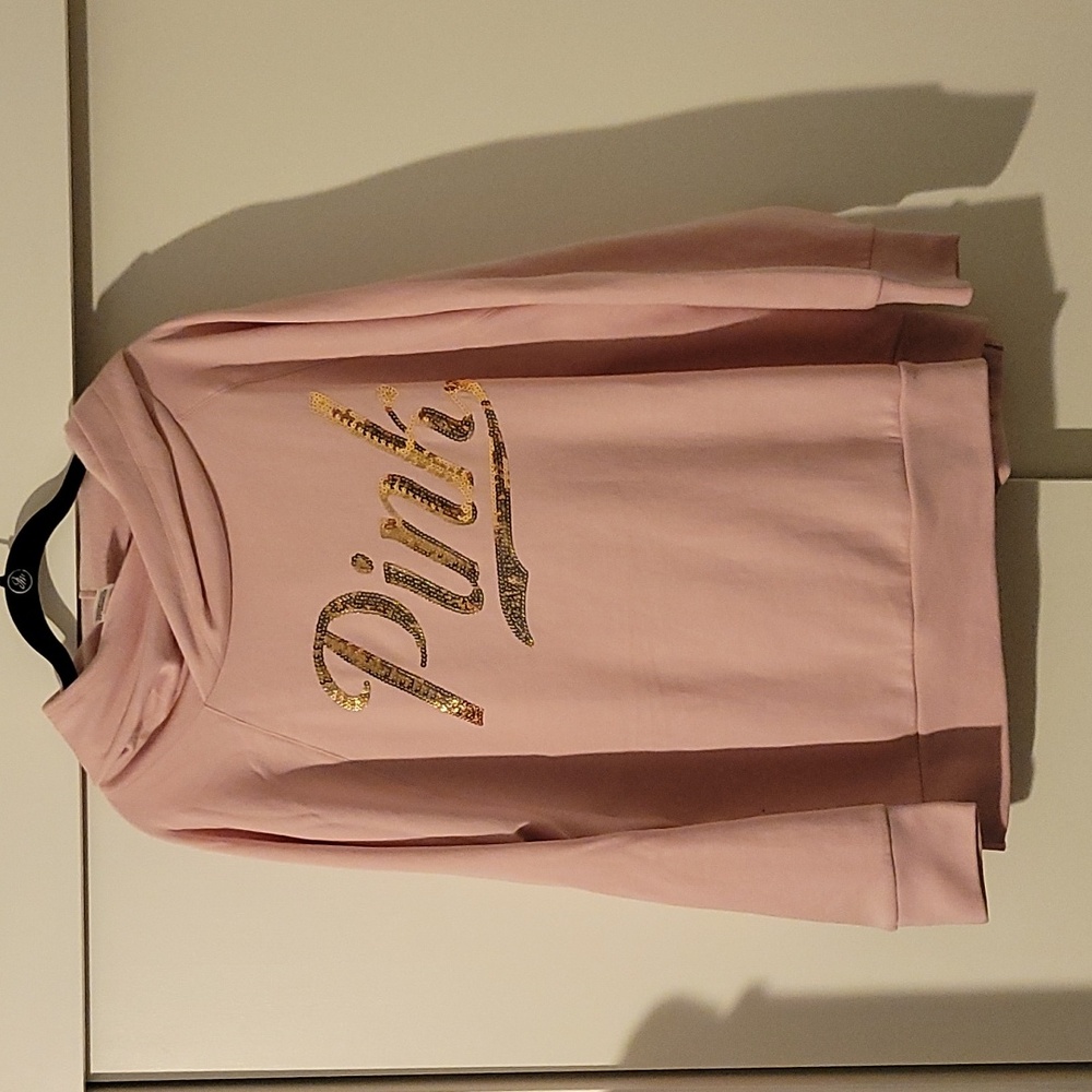 PINK Victoria's Secret Pink size large sweatshirt hoodie NWT